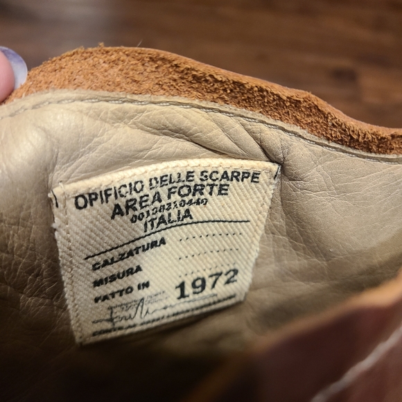 Area Forte Brown Distressed Leather Studded Boots 36 6 - Picture 6 of 8